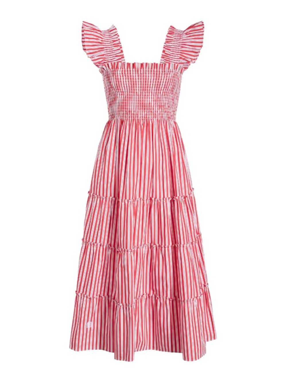 Hill House Red and White Striped Ellie Nap Dress